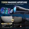 imageHigh Powered Binoculars 1535x70 Zoom for Adults Long Range Military Binoculars for Bird Watching Hunting Travel Concerts Astronomy Binoculars with BAK4 Prism amp FMC Lens35x70
