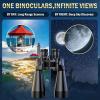 imageHigh Powered Binoculars 1535x70 Zoom for Adults Long Range Military Binoculars for Bird Watching Hunting Travel Concerts Astronomy Binoculars with BAK4 Prism amp FMC Lens35x70